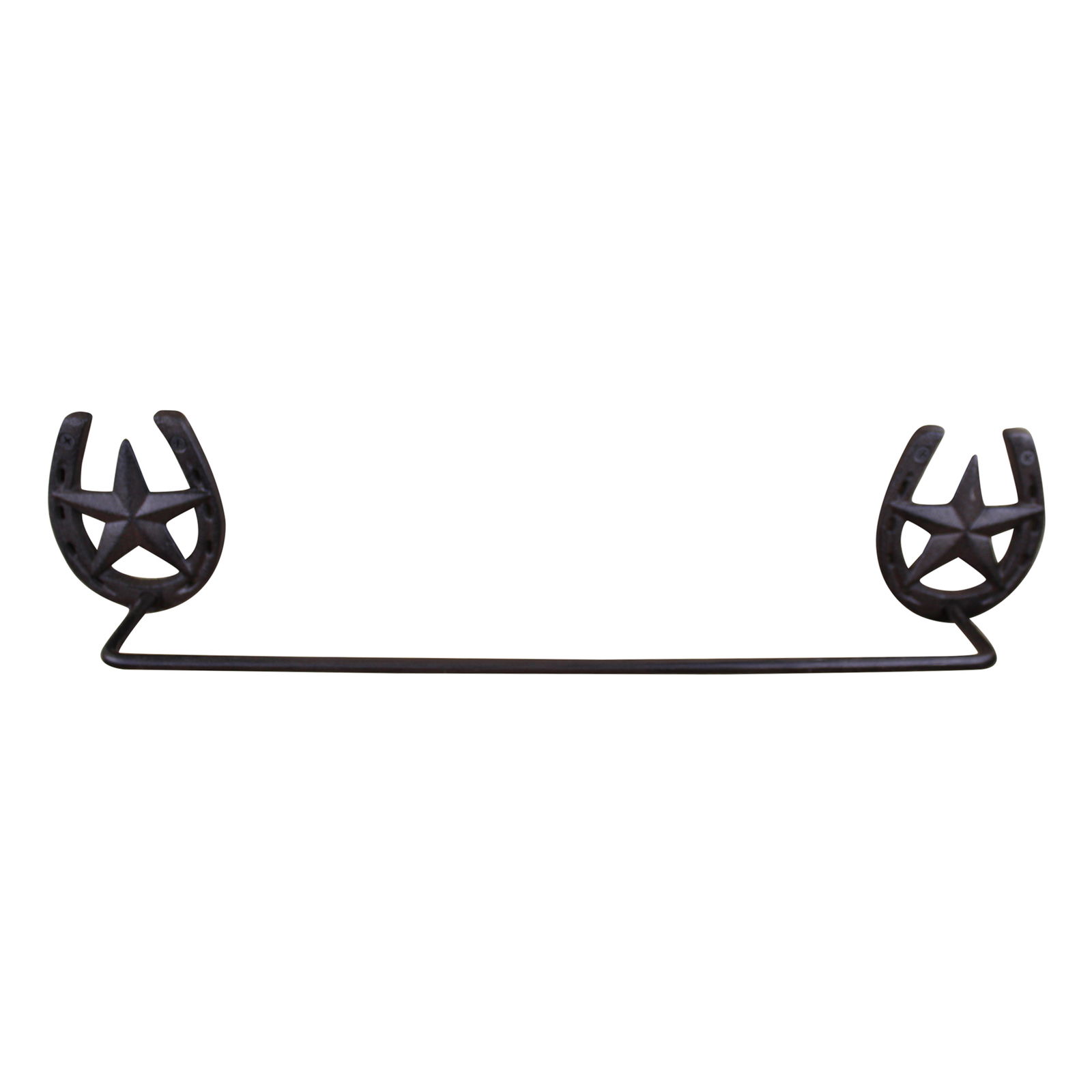 Cast Iron Rustic Towel Rail, Horseshoe Cast Iron Rustic Towel Rail, Horseshoe