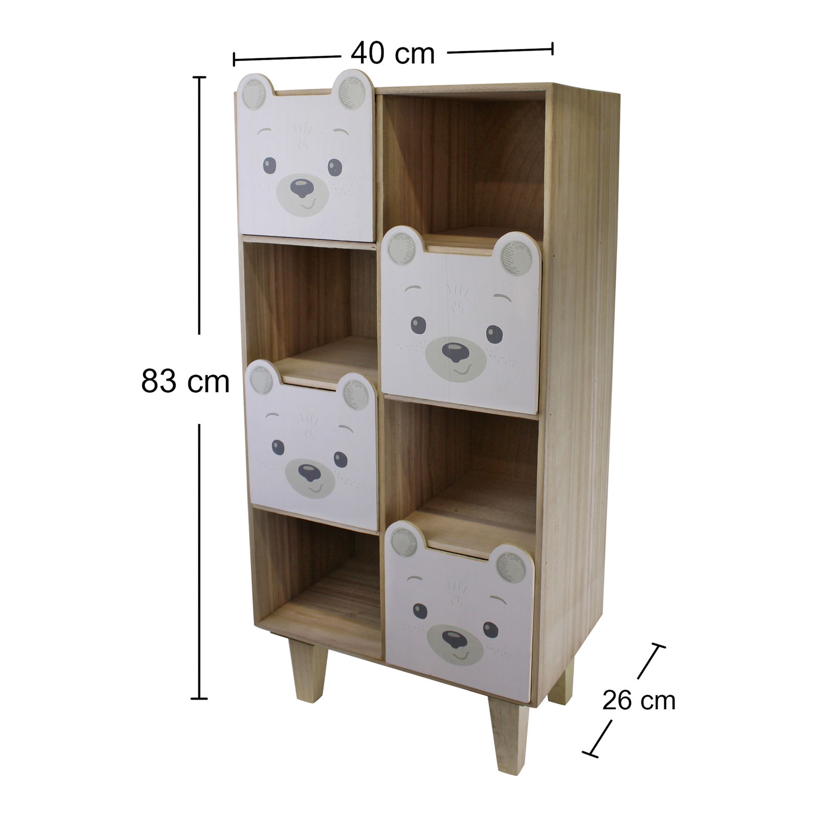 Baby Bear Four Drawer Storage Unit Baby Bear Four Drawer Storage Unit