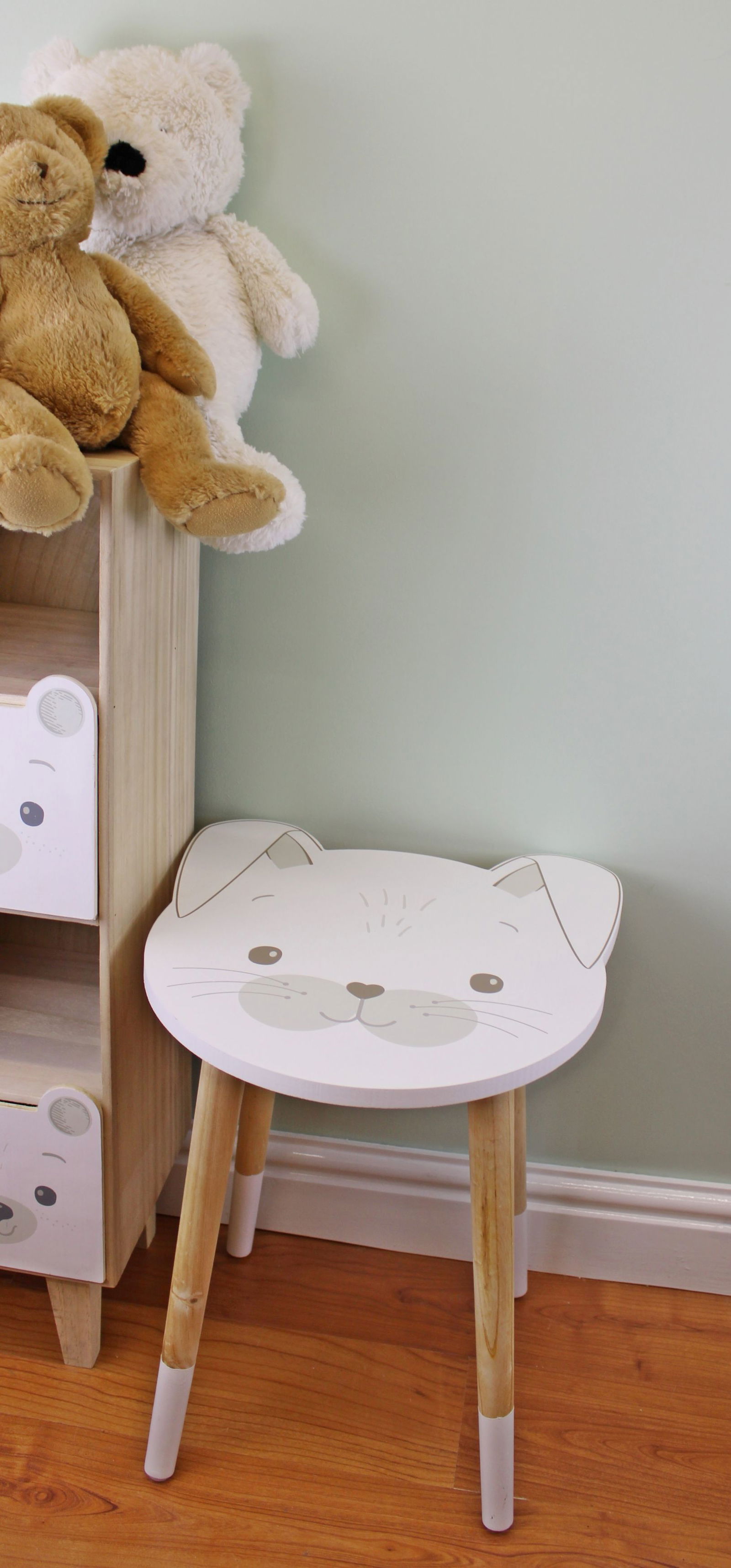 Baby Bear Wooden Side Table, Rabbit Design Baby Bear Wooden Side Table, Rabbit Design