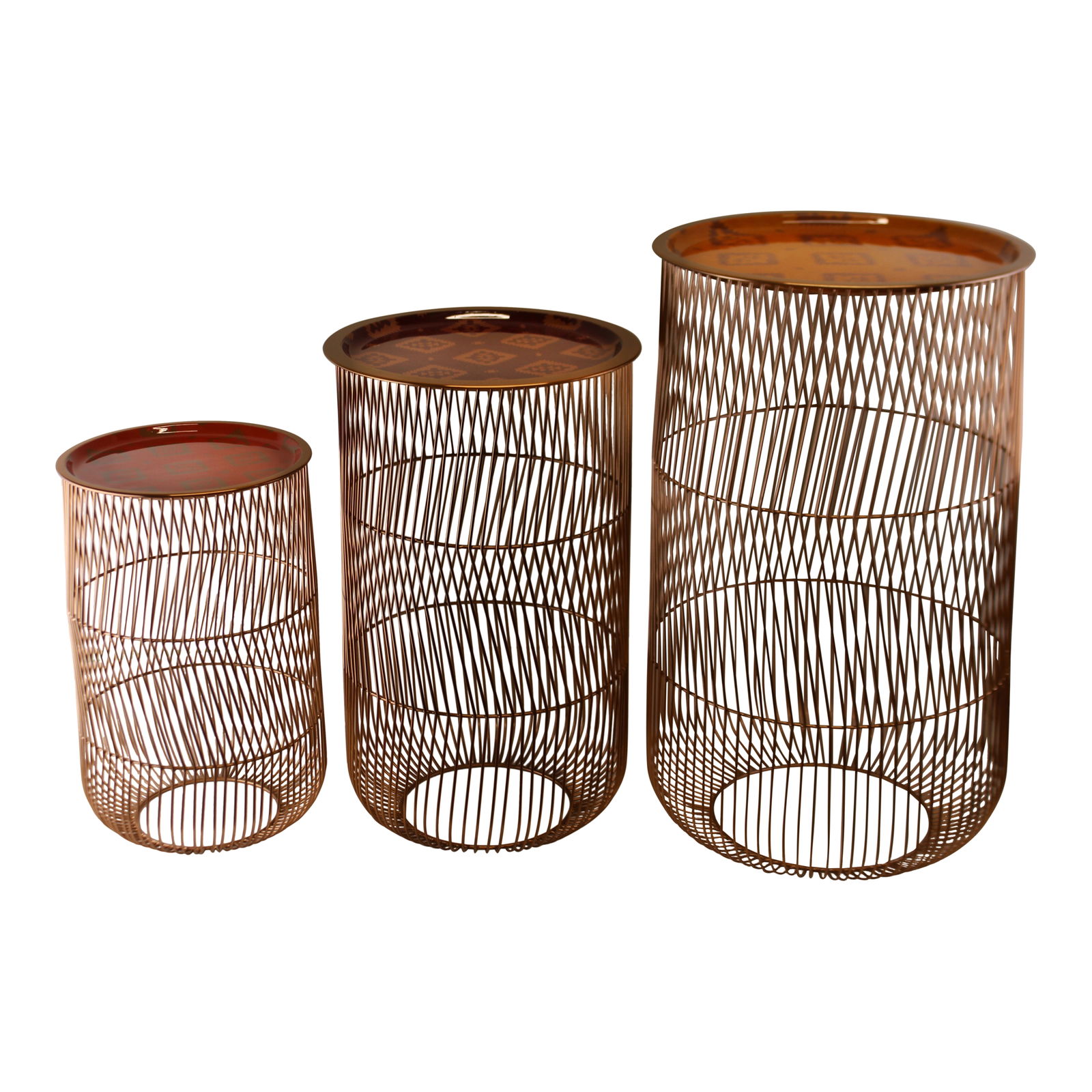 Set of 3 Kasbah Wire Tables, Design A Set of 3 Kasbah Wire Tables, Design A
