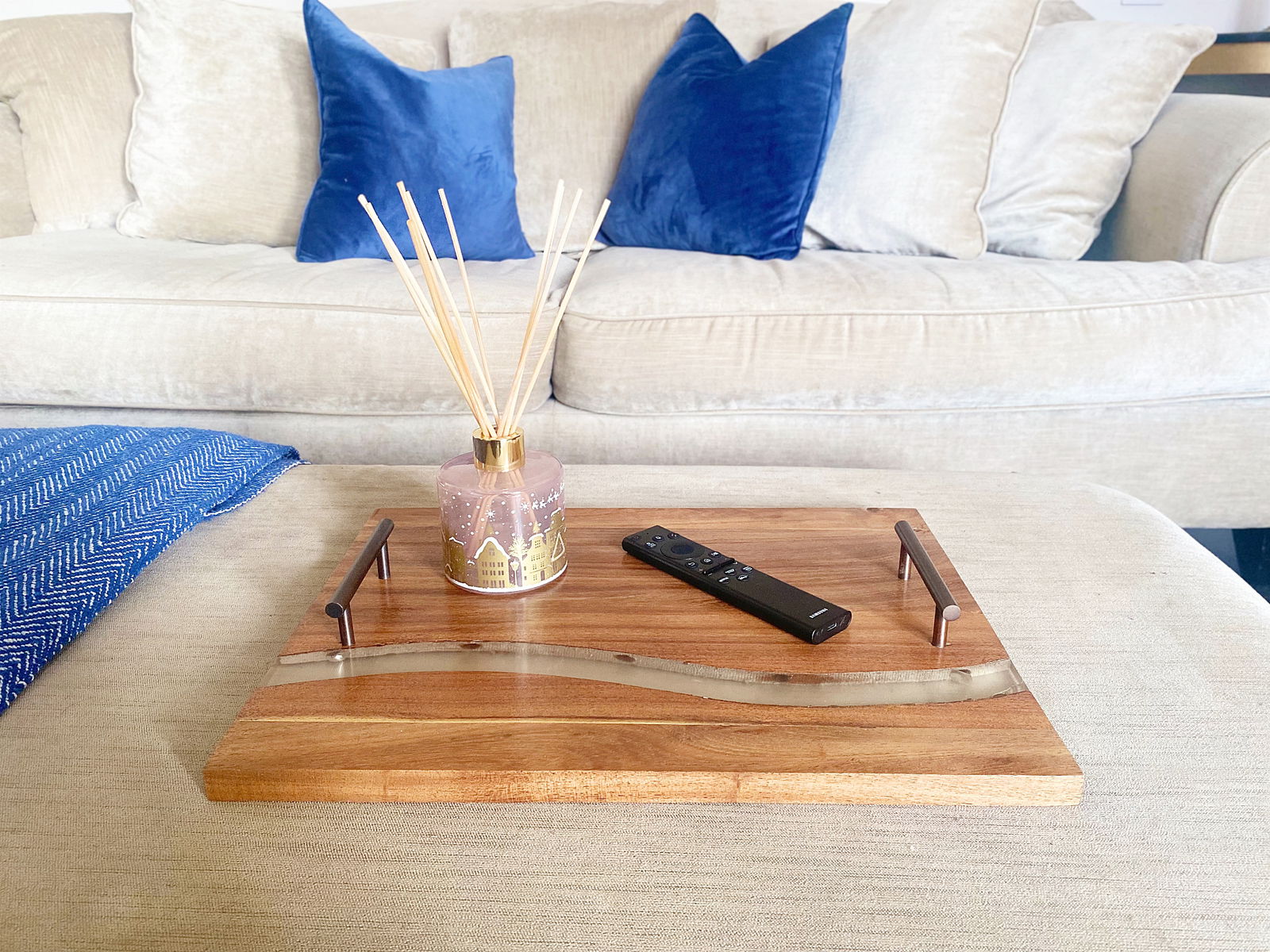 Acacia Wood Tray With Handles Acacia Wood Tray With Handles