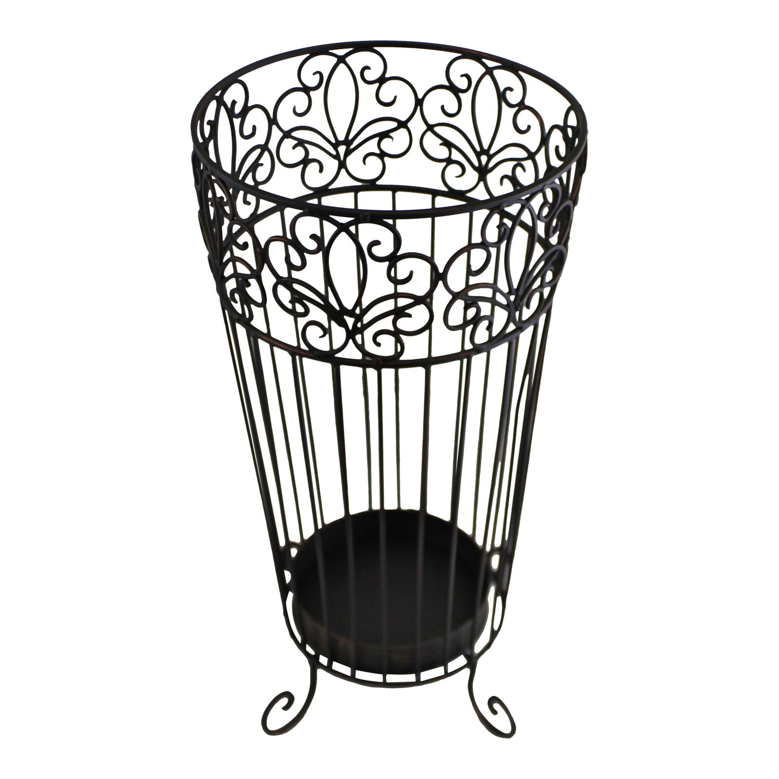 Black and Gold Metal Umbrella Stand Black and Gold Metal Umbrella Stand