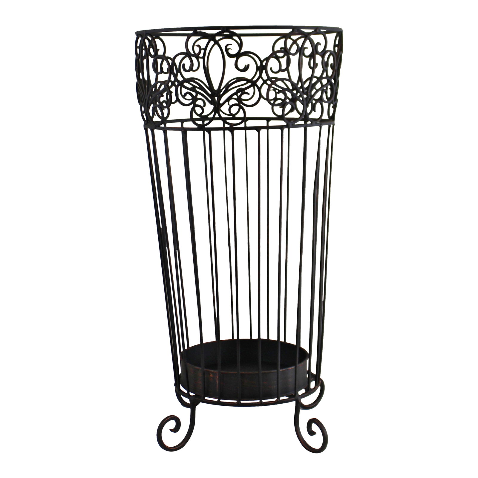 Black and Gold Metal Umbrella Stand Black and Gold Metal Umbrella Stand