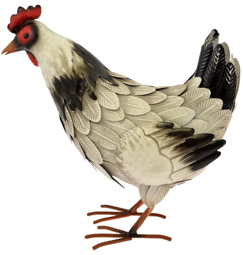 Metal Hen Decoration 35cm