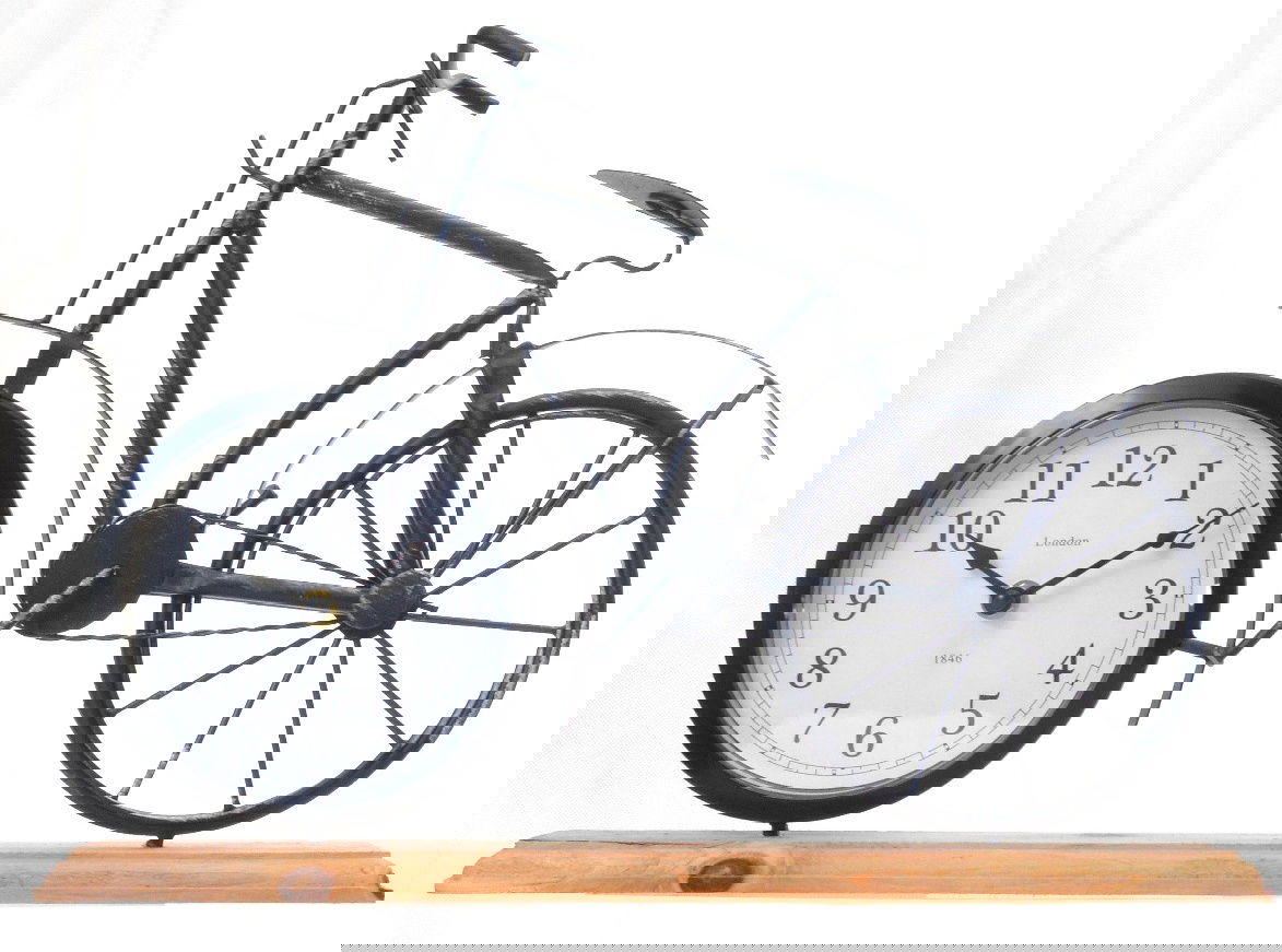 Metal Bike Clock 41cm