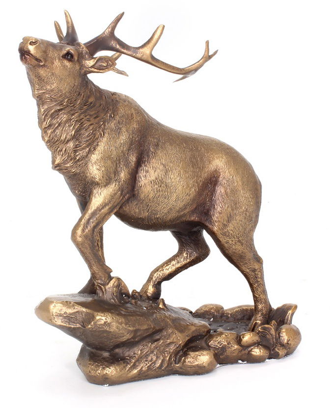 Bronzed Stag Ornament