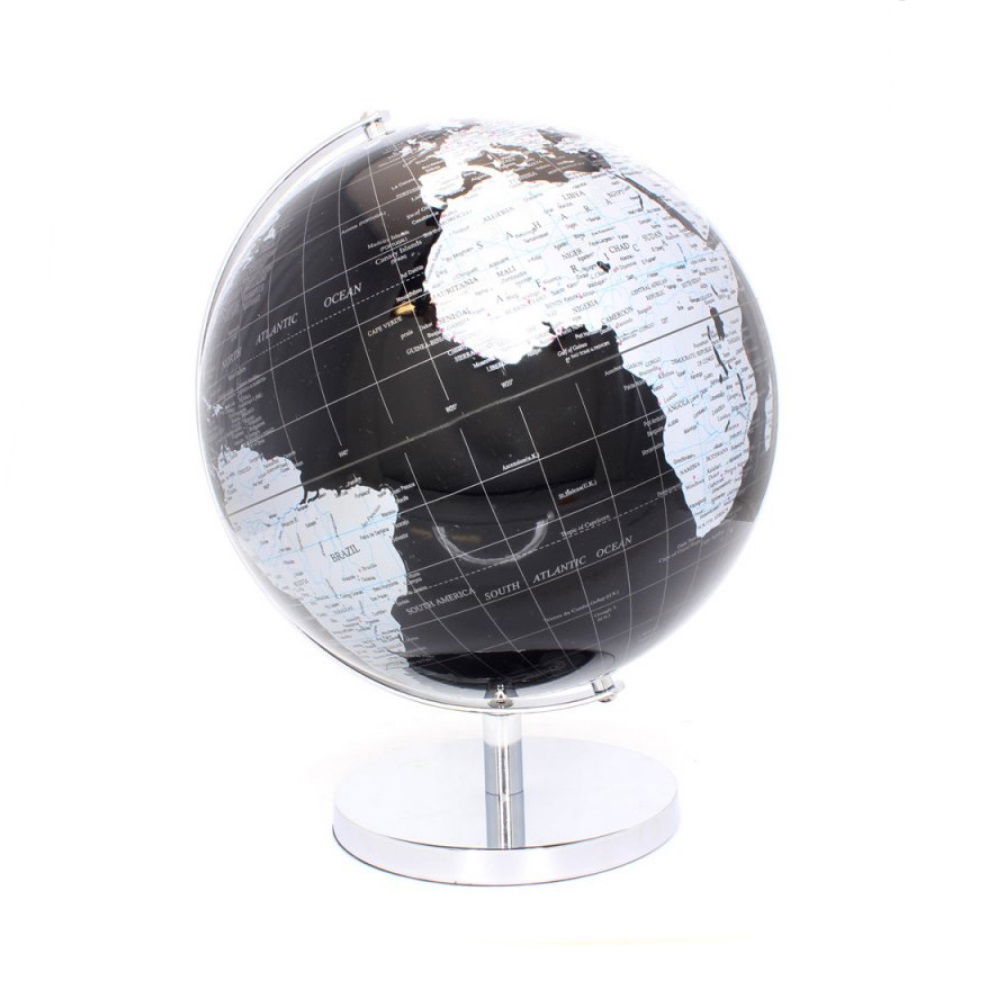 Large Globe on Metal Base
