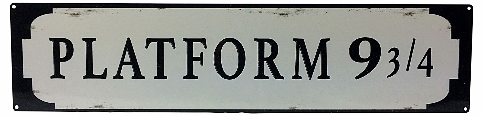Metal Street Sign PLATFORM 9 3/4 70cm x 17cm