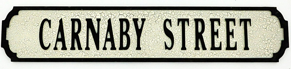 Carnaby Street Sign 80cmx15cmx1.5cm