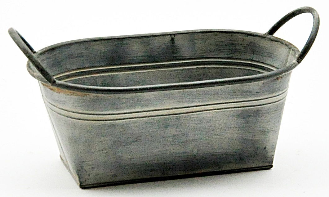 Galvanised Metal Planter 33cm
